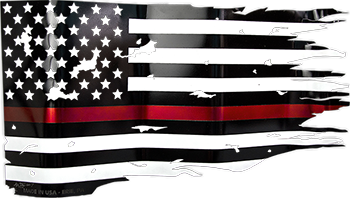 the thin red line american flag